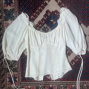 REFORMATION Rory puff sleeve top